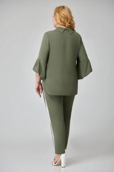 Костюм брючный 1811 оливковый Svetlana Style