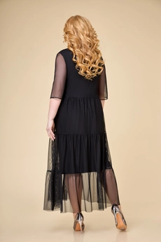 Костюм с платьем 1848 черный Svetlana Style