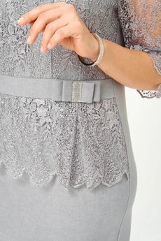 Платье 1868 серый Svetlana Style