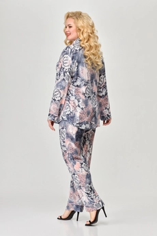 Костюм брючный 1881 темный Svetlana Style