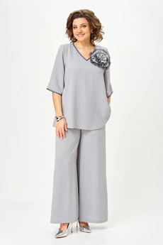 Костюм брючный 1933 серый Svetlana Style