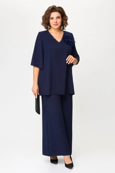 *Костюм брючный 1933 синий Svetlana Style