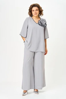 Костюм брючный 1933 серый Svetlana Style