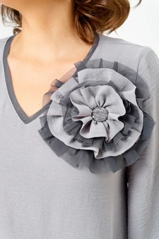 Костюм брючный 1933 серый Svetlana Style