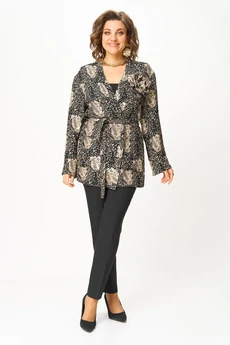 Жакет 2018 рыжий леопард Svetlana Style