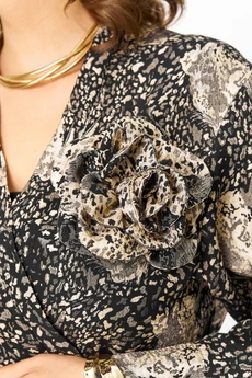 Жакет 2018 рыжий леопард Svetlana Style