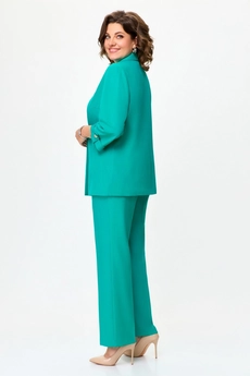 Костюм брючный 2022 бирюзовый Svetlana Style