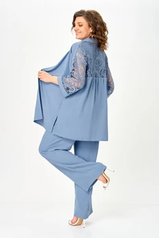 Костюм брючный 2025 индиго Svetlana Style