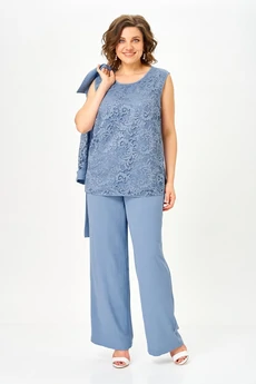 Костюм брючный 2025 индиго Svetlana Style