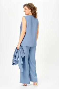 Костюм брючный 2025 индиго Svetlana Style