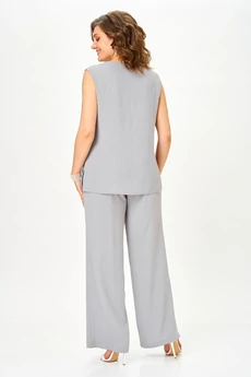 Костюм брючный 2025 серый Svetlana Style