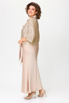 Костюм с платьем 2033 золотой Svetlana Style