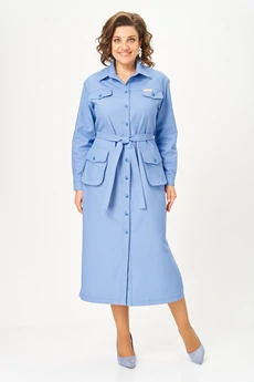 Платье 2101 голубой Svetlana Style