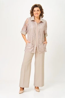 Костюм брючный 2119 бежевый Svetlana Style