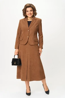 Костюм с юбкой 2140 кэмел Svetlana Style