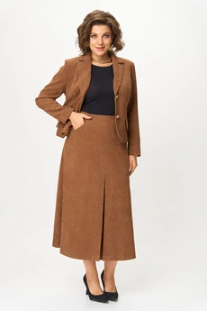 Костюм с юбкой 2140 кэмел Svetlana Style