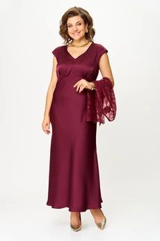 Костюм с платьем 2144 бордовый Svetlana Style