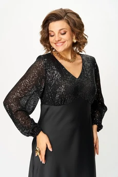 Платье 2146 черный Svetlana Style