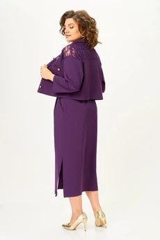 Костюм с платьем 2161 фиолетовый Svetlana Style