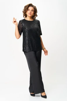 Костюм брючный 2162 черный Svetlana Style