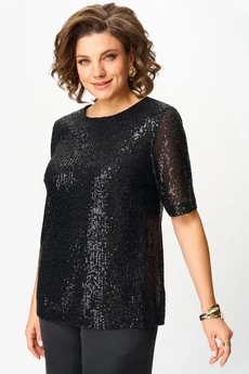 Костюм брючный 2162 черный Svetlana Style