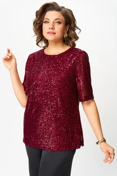 Блузка 2163 бордовый Svetlana Style