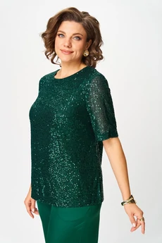 Блузка 2163 изумрудный Svetlana Style