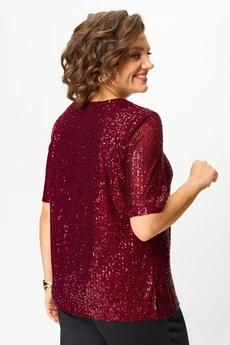 Блузка 2163 бордовый Svetlana Style