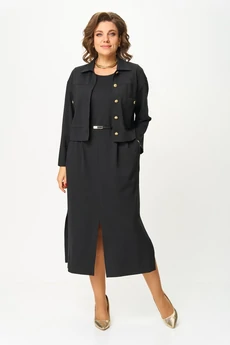 Костюм с платьем 2165 черный Svetlana Style