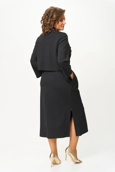 Костюм с платьем 2165 черный Svetlana Style