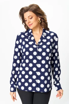 Блузка 2173 синий + горох Svetlana Style