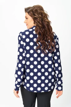 Блузка 2173 синий + горох Svetlana Style