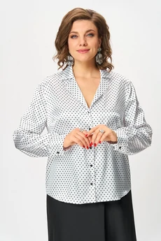 Блузка 2173 белый + горох Svetlana Style