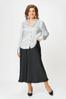 Блузка 2173 белый + горох Svetlana Style