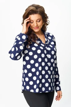 Блузка 2173 синий + горох Svetlana Style