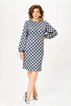 Платье 2301 шахматная клетка Svetlana Style