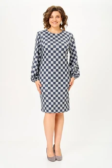 Платье 2301 шахматная клетка Svetlana Style