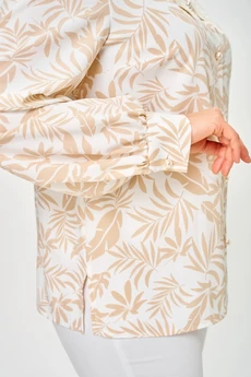 Блузка 2304 бежевые листики Svetlana Style