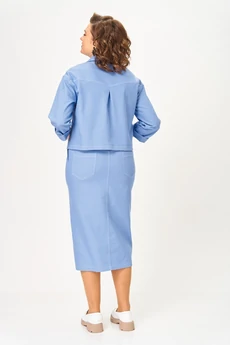 Костюм с юбкой 2315 голубой Svetlana Style