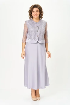 Костюм с юбкой 2316 серебро Svetlana Style