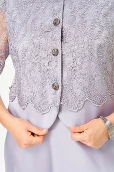 Костюм с юбкой 2316 серебро Svetlana Style