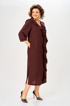 Платье 2323 коричневый Svetlana Style