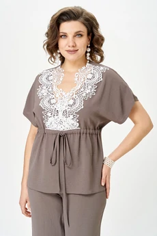 Костюм брючный 2329 мокко Svetlana Style