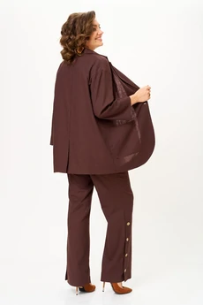 Костюм брючный 2330 коричневый Svetlana Style