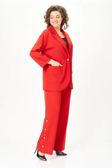 Костюм брючный 2340 красный Svetlana Style
