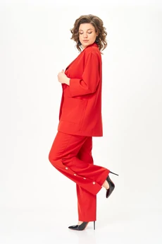 Костюм брючный 2340 красный Svetlana Style