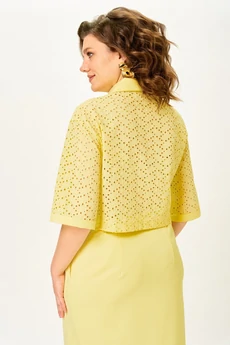 Костюм с юбкой 2345 лимонный Svetlana Style