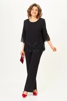 Костюм брючный 2351 черный Svetlana Style