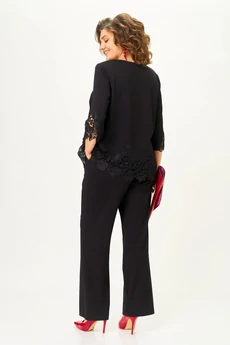 Костюм брючный 2351 черный Svetlana Style