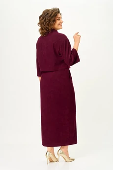 Костюм с юбкой 2352 бордовый Svetlana Style